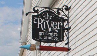 River Art Centre signage