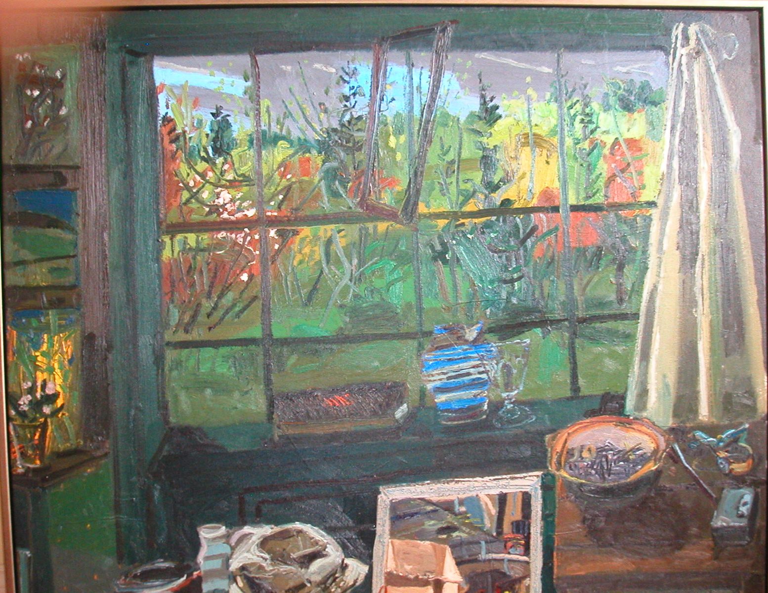 Camp Interior; Gerard Collins, 46x56, Oil on Canvas